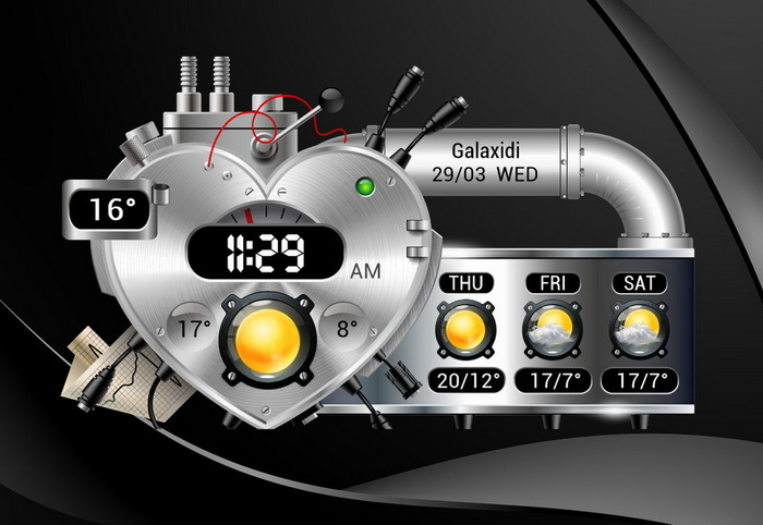 dock clock weather location