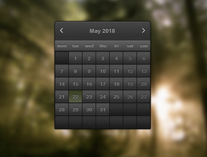Dark Calendar_XWidget Download WebSite. Live Wallpaper,Widget,gadget